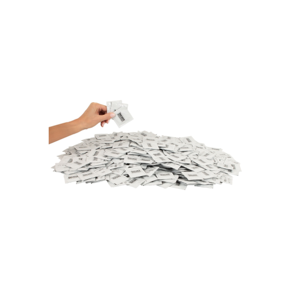 Lot de 1000 préservatifs latex lubrifiés 53 mm 